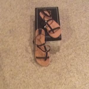 Women’s Qupid, Black, sandals.